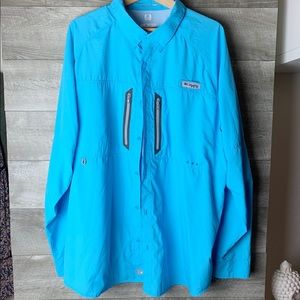 Columbia men’s long sleeve windbreaker PFG Shirt